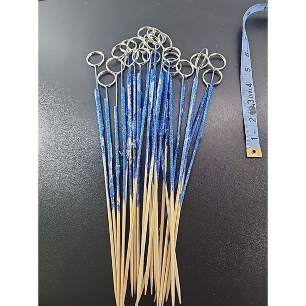 20 Pcs Metal Wire Floral Picks 12 Inch Wire Floral Place Card Holder Picks Photo